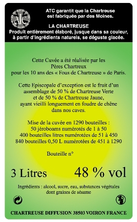 Chartreuse Jaune - Aux Caves de France